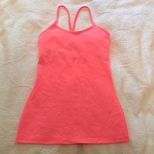 Lululemon Power Y Coral Pink Tank